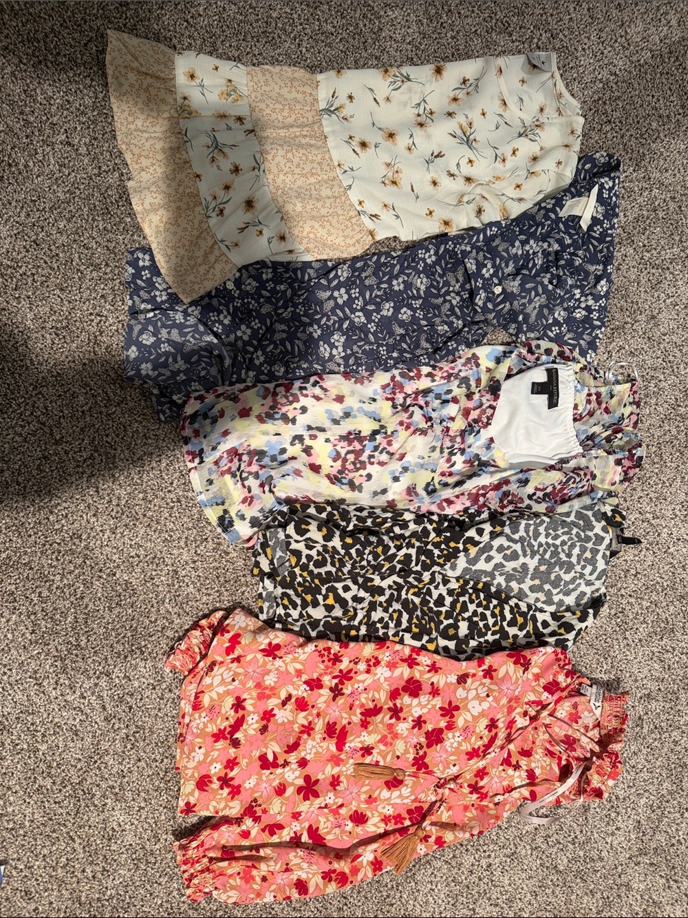 Mixed Floral & Animal Print Women's Blouse Lot - Multicolor
